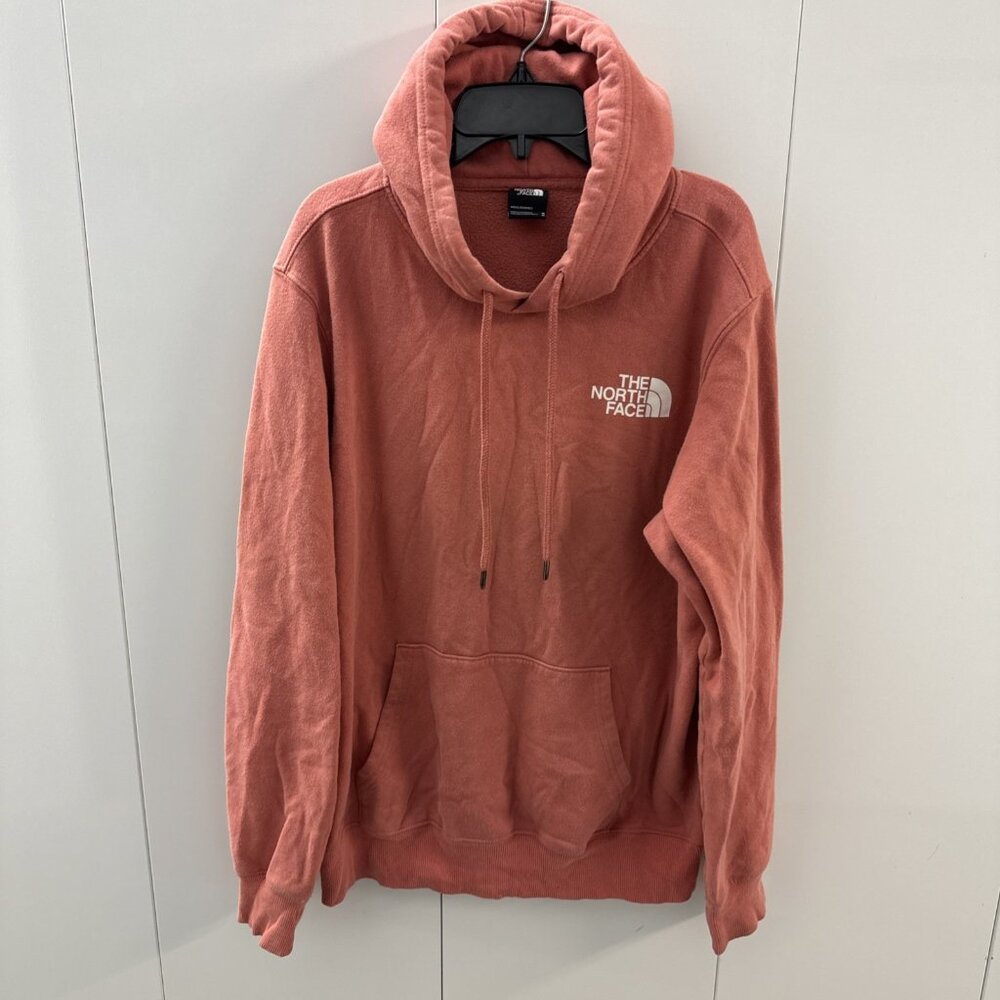 The‎ North Face Box NSE Men's Pink Long Sleeve Pullover Hoodie Medium